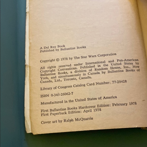 Splinter of the Mind's Eye by Alan Dean Foster - Black Cover - Picture 2 of 2